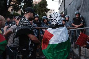 Pro-Palestinian Protest Outside British Embassy In Beirut