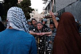 Pro-Palestinian Protest Outside British Embassy In Beirut