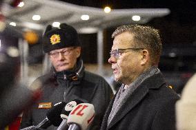 Finnish Prime Minister visits the Vartius border crossing station