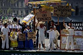 Parade And Commemoration Of The 113th Anniversary Of The Mexican Revolution