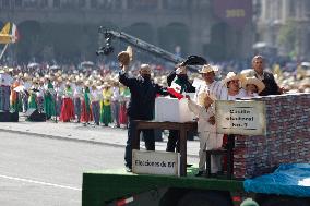 Parade And Commemoration Of The 113th Anniversary Of The Mexican Revolution