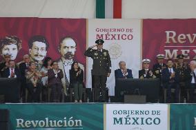 Parade And Commemoration Of The 113th Anniversary Of The Mexican Revolution