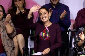 Claudia Sheinbaum Pardo Receives Proof Of Being The Only Pre-candidate For The Presidency Of Mexico