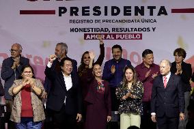 Claudia Sheinbaum Pardo Receives Proof Of Being The Only Pre-candidate For The Presidency Of Mexico