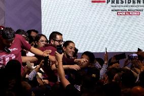 Claudia Sheinbaum Pardo Receives Proof Of Being The Only Pre-candidate For The Presidency Of Mexico