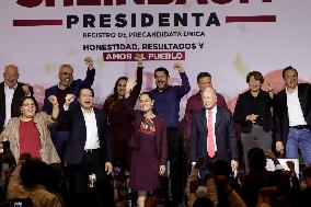 Claudia Sheinbaum Pardo Receives Proof Of Being The Only Pre-candidate For The Presidency Of Mexico