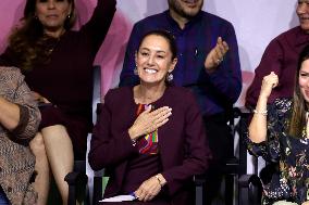 Claudia Sheinbaum Pardo Receives Proof Of Being The Only Pre-candidate For The Presidency Of Mexico