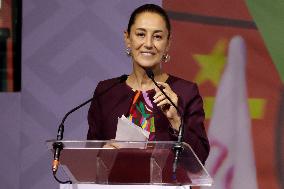 Claudia Sheinbaum Pardo Receives Proof Of Being The Only Pre-candidate For The Presidency Of Mexico