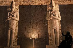 EGYPT-GIZA-GRAND EGYPTIAN MUSEUM-IMMERSIVE EXHIBITION-TUTANKHAMUN