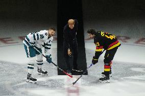 Prince Harry Drops The Puck At NHL Game - Vancouver