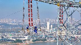 Transmission Towers Across The Yangtze River Upgrade