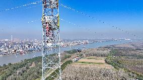 Transmission Towers Across The Yangtze River Upgrade