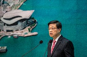 Hong Kong John Lee Press Briefing Before Exco Meeting