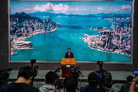 Hong Kong John Lee Press Briefing Before Exco Meeting