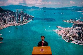 Hong Kong John Lee Press Briefing Before Exco Meeting