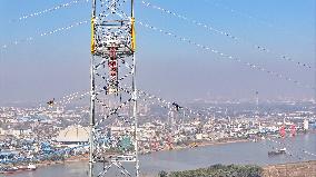 Transmission Towers Across The Yangtze River Upgrade