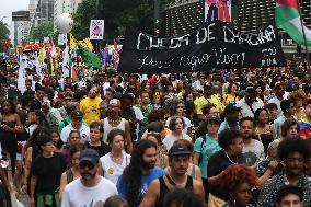 Black Consciousness March In São Paulo, Brazil
