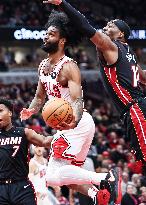 (SP)U.S.-CHICAGO-BASKETBALL-NBA-HEAT VS BULLS