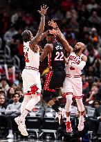 (SP)U.S.-CHICAGO-BASKETBALL-NBA-HEAT VS BULLS