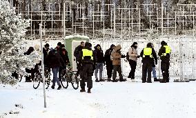 Finland - Russia - Salla border station - migrants