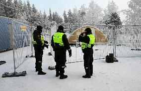 Finland - Russia - Salla border station - migrants