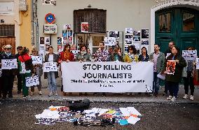 Stop Killing Journalists Rally - Spain