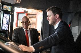 Clement Beaune Visits Solutrans Exhibition - Lyon