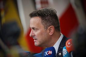 Xavier Bettel PM Of Luxembourg Arrives At The European Council Summit