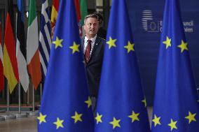Xavier Bettel PM Of Luxembourg Arrives At The European Council Summit