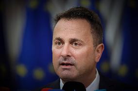 Xavier Bettel PM Of Luxembourg Arrives At The European Council Summit