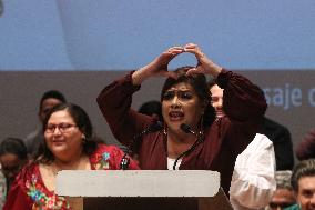 Clara Brugada  Pre-Campaign Rally For Head Of Government Of Mexico City