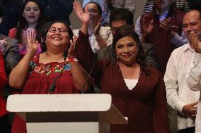 Clara Brugada  Pre-Campaign Rally For Head Of Government Of Mexico City