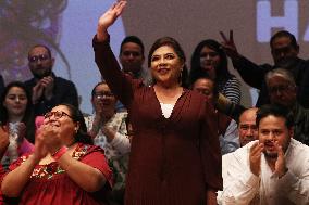 Clara Brugada  Pre-Campaign Rally For Head Of Government Of Mexico City