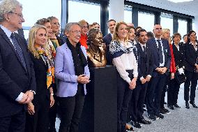 PM Borne Inaugurated The Simone Veil Building - Strasbourg