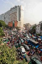 Traffic Jam In Dhaka City