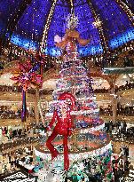 FRANCE-PARIS-GALERIES LAFAYETTE-CHRISTMAS TREE