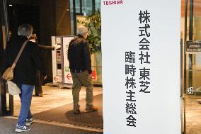 Toshiba shareholders' meeting in Tokyo