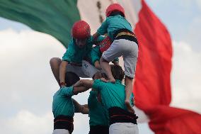 Castellers De Vilafranca In Mexico