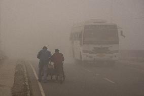 Dense Fog In Kashmir Valley
