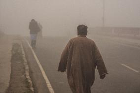 Dense Fog In Kashmir Valley