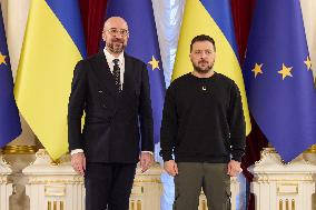 Michel And Sandu Visits Kyiv