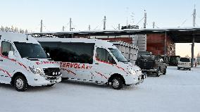 Finland - Russia - Salla border station - migrants