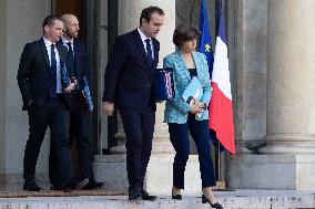 Weekly Cabinet Meeting at the Elysee - Paris