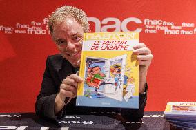 Delaf Signs Copies Of New Gaston Lagaffe - Paris
