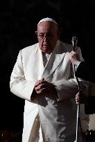 Pope Francis Leads The Weekly General Audience In St Peter Square In Vatican, Vatican City, 22 Nov 2023.