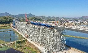 Xuancheng-Hangzhou Railway Interchange Construction in Huzhou