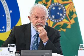 President Of Brazil Luiz Inácio Lula Da Silva And Environment Minister Marina Silva