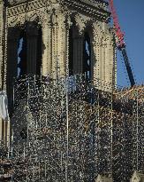 Restoration Work At Notre-Dame de Paris