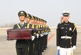 SOUTH KOREA-INCHEON-KOREAN WAR-CHINESE SOLDIERS-REMAINS-HANDOVER CEREMONY