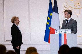 Macron Receives Mayors - Paris